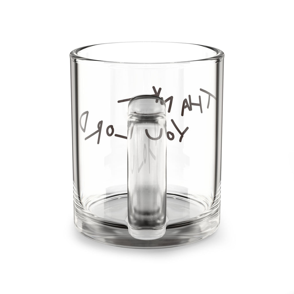 Glass Mug — Thank You Lord Handwritten Script 10oz