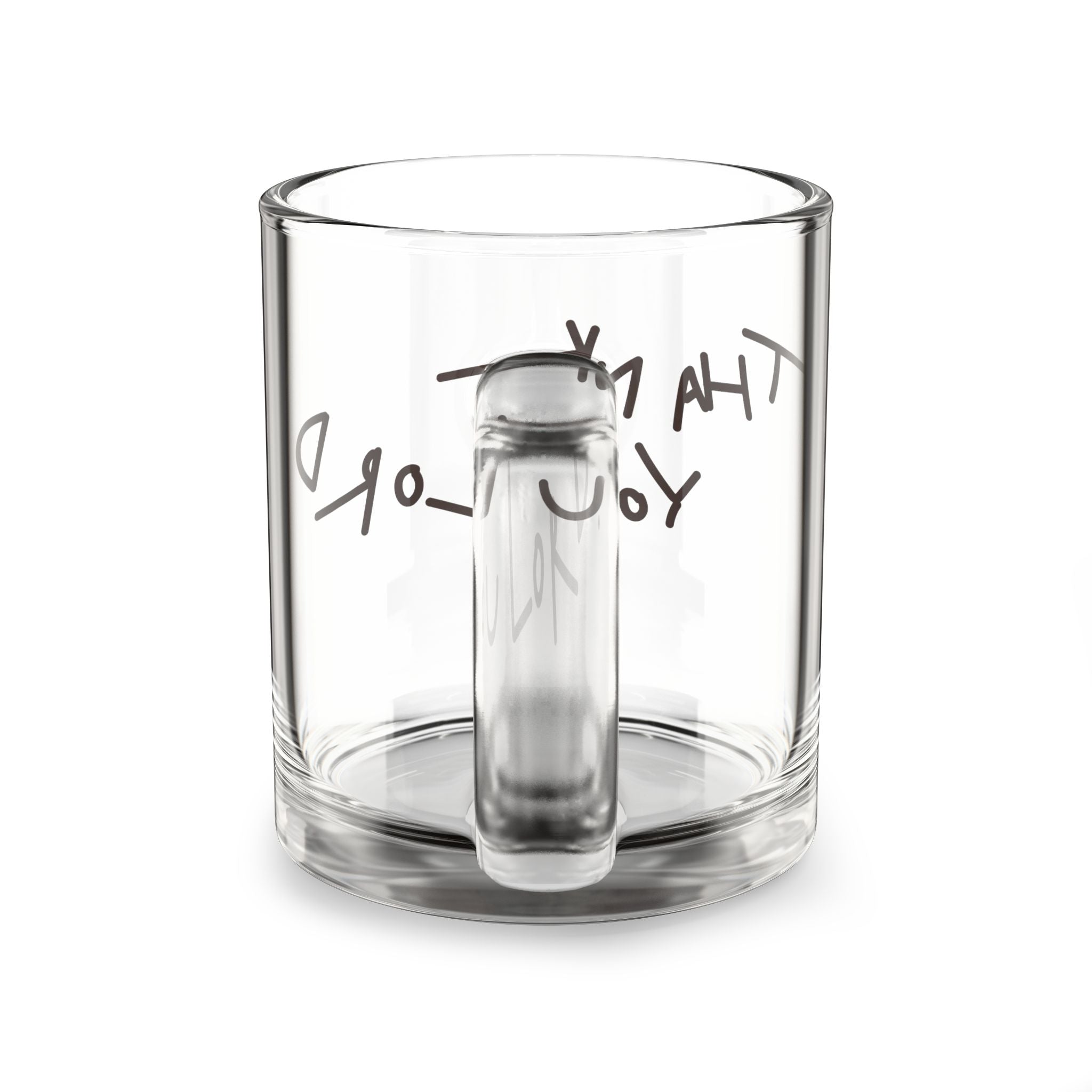 Glass Mug — Thank You Lord Handwritten Script 10oz