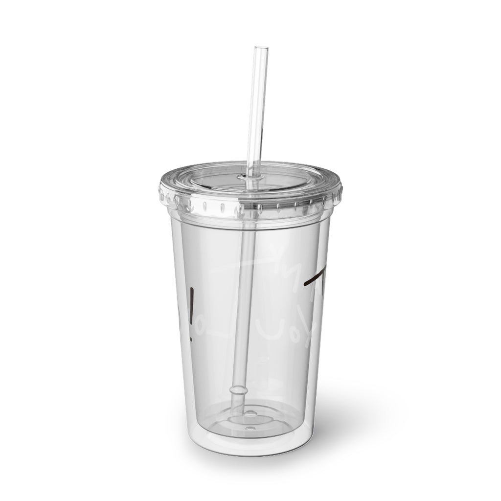 Acrylic Tumbler — Handwritten 'Thank You Lord' Script Travel Cup